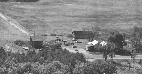 Vintage Aerial photo from 1980 in Sauk County, WI