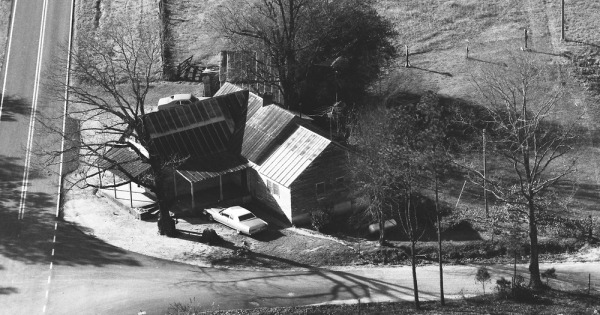 Vintage Aerial photo from 1983 in Monroe County, GA