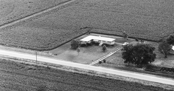 Vintage Aerial photo from 1967 in Adams County, IL