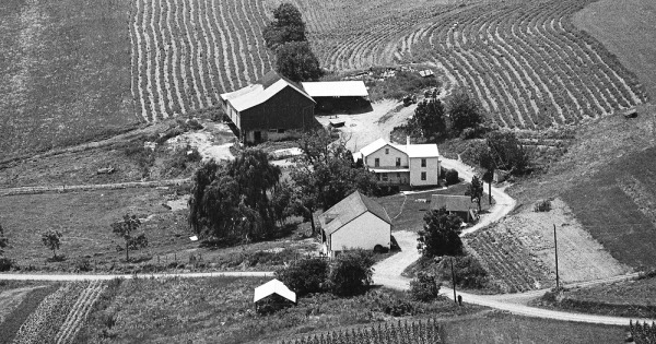 Vintage Aerial photo from -1986 in Snyder County, PA