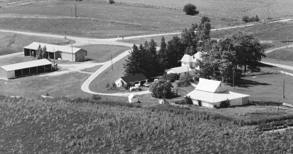 Vintage Aerial photo from 1980 in Atchison County, MO
