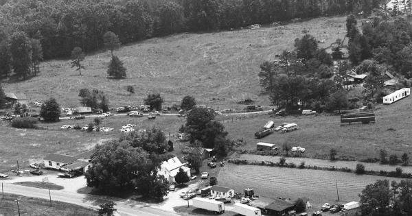 Vintage Aerial photo from 1987 in Banks County, GA