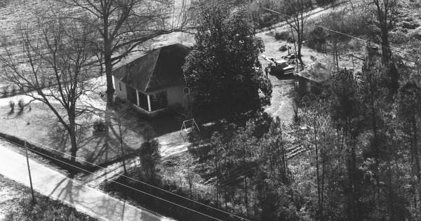 Vintage Aerial photo from 1983 in Monroe County, GA