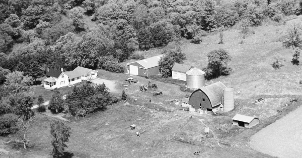 Vintage Aerial photo from 1980 in St. Croix County, WI