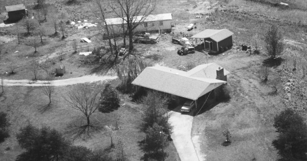 Vintage Aerial photo from 1987 in Barrow County, GA