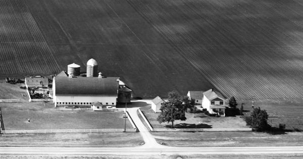 Vintage Aerial photo from 1965 in DuPage County, IL