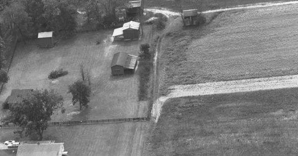 Vintage Aerial photo from 1989 in Wake County, NC