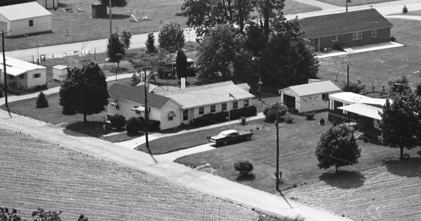 Vintage Aerial photo from 1974 in York County, PA