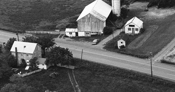 Vintage Aerial photo from -1986 in Northumberland County, PA