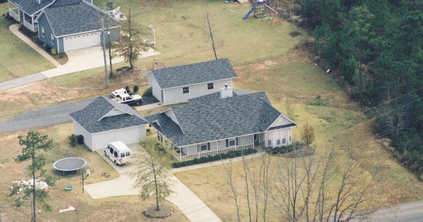 Vintage Aerial photo from 1996 in Lee County, AL