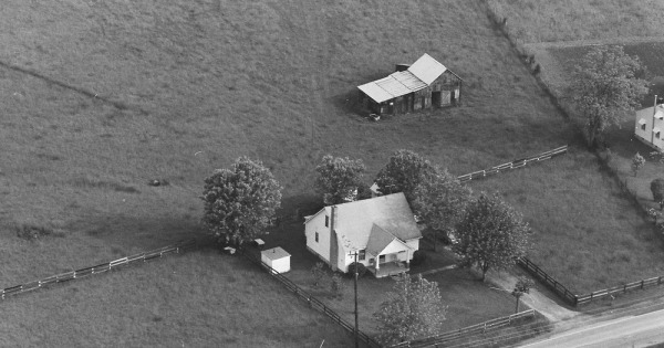 Vintage Aerial photo from 1980 in Jessamine County, KY