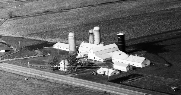 Vintage Aerial photo from 1991 in Franklin County, NY