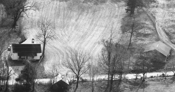 Vintage Aerial photo from 1989 in Alexander County, NC