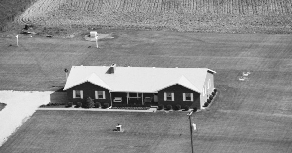 Vintage Aerial photo from 1989 in Delaware County, OH