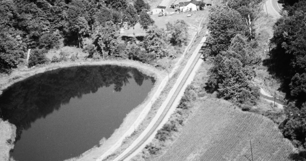 Vintage Aerial photo from 1984 in Wetzel County, WV