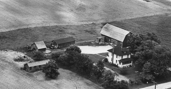 Vintage Aerial photo from 1965 in Lake County, IL