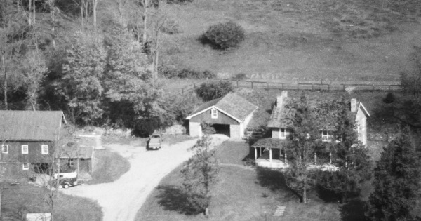 Vintage Aerial photo from 1990 in Chester County, PA