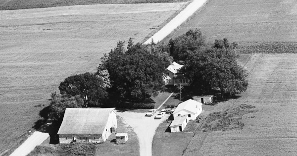 Vintage Aerial photo from 1967 in Scott County, MN