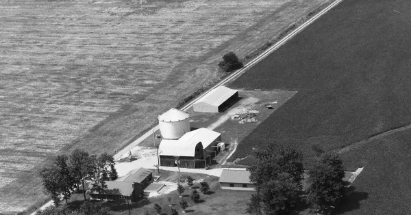 Vintage Aerial photo from 2004 in Warrick County, IN