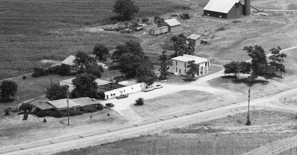 Vintage Aerial photo from 1974 in Vermillion County, IN