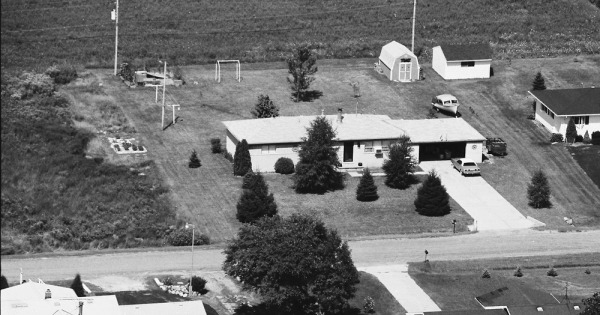 Vintage Aerial photo from 1983 in Macomb County, MI