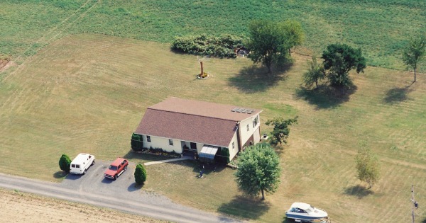 Vintage Aerial photo from 2002 in Mifflin County, PA