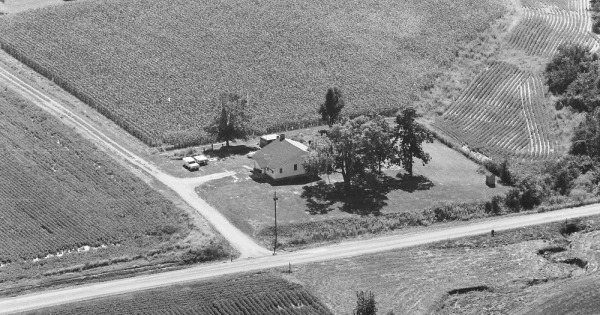 Vintage Aerial photo from 1978 in Morgan County, IL