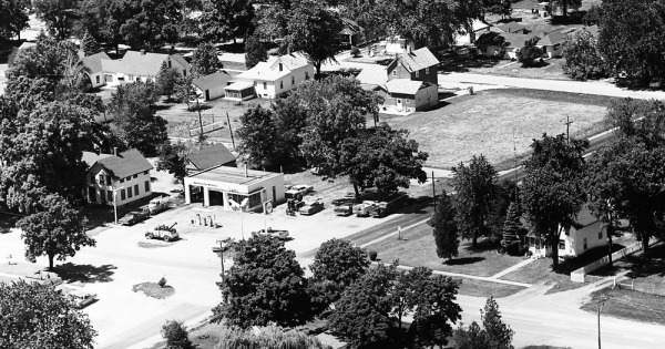 Vintage Aerial photo from 1971 in Lee County, IL