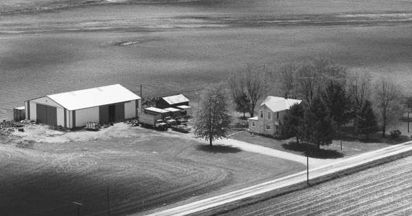 Vintage Aerial photo from 1983 in Wyandot County, OH