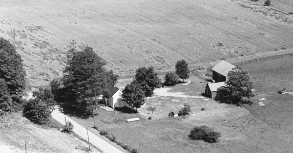 Vintage Aerial photo from 1968 in Morrow County, OH