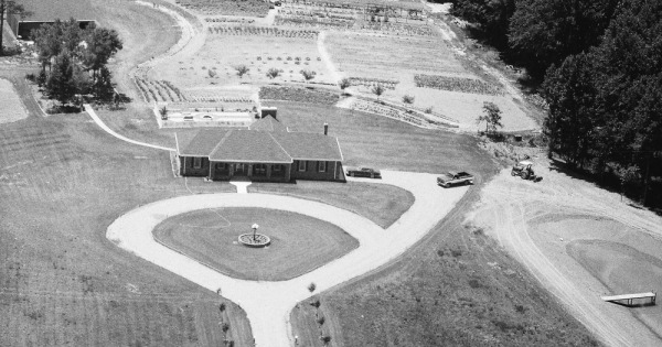 Vintage Aerial photo from 1990 in King William County, VA