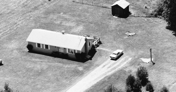 Vintage Aerial photo from 1988 in Cheshire County, NH