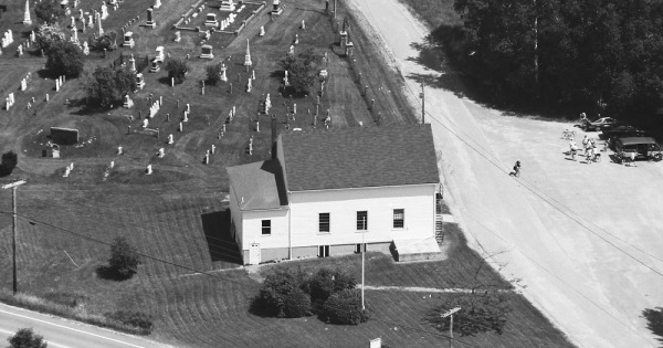 Vintage Aerial photo from 1995 in Lincoln County, ME