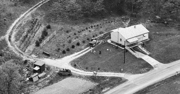 Vintage Aerial photo from 1964 in Tuscarawas County, OH