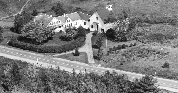 Vintage Aerial photo from 1963 in Lincoln County, ME