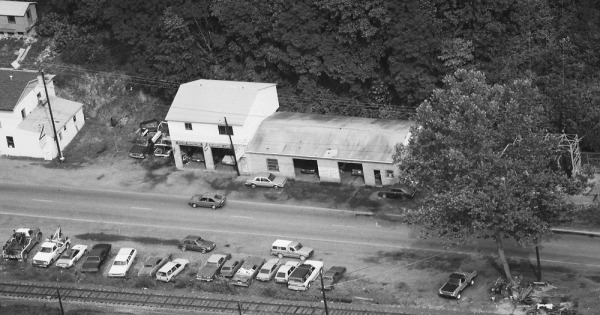 Vintage Aerial photo from 1984 in Fayette County, WV
