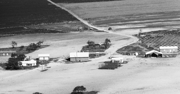 Vintage Aerial photo from 1987 in Concho County, TX