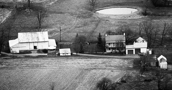 Vintage Aerial photo from 1974 in York County, PA