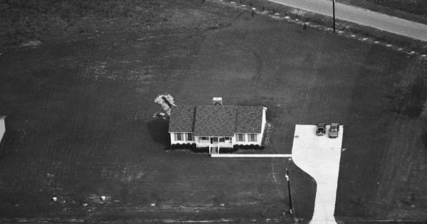 Vintage Aerial photo from 1989 in Wake County, NC