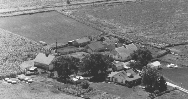 Vintage Aerial photo from 1969 in McLean County, IL