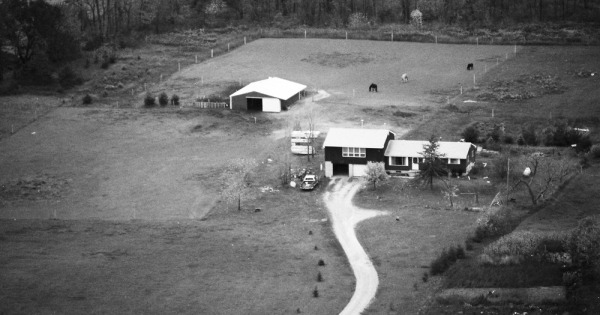 Vintage Aerial photo from 1984 in Ingham County, MI