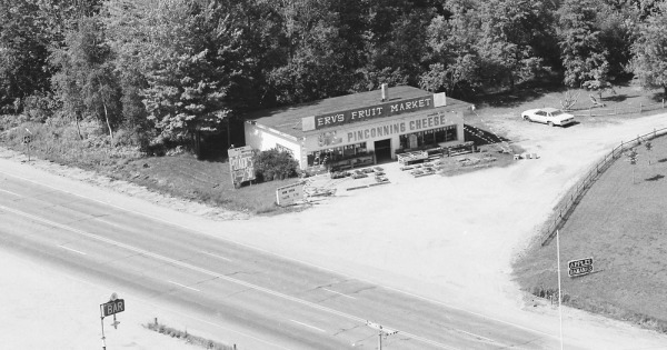 Vintage Aerial photo from 1983 in Bay County, MI