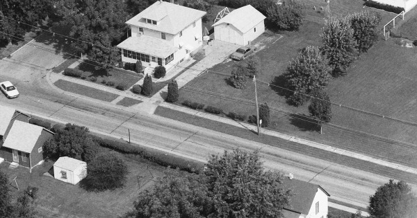 Vintage Aerial photo from 1990 in Clinton County, IA