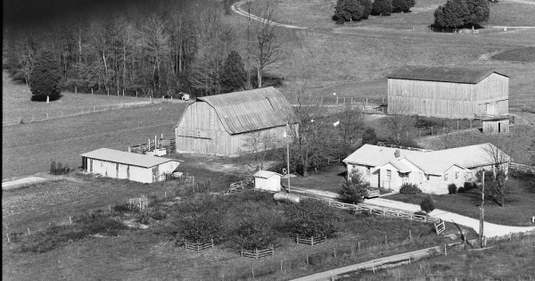 Vintage Aerial photo from 1977 in Barren County, KY
