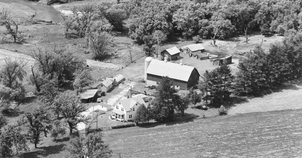 Vintage Aerial photo from 1980 in Winneshiek County, IA