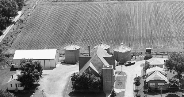 Vintage Aerial photo from 1980 in Kankakee County, IL