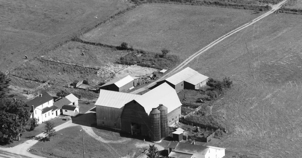 Vintage Aerial photo from 1986 in Cattaraugus County, NY