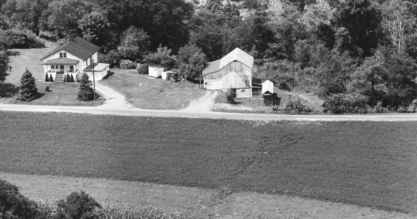 Vintage Aerial photo from 1971 in Belmont County, OH