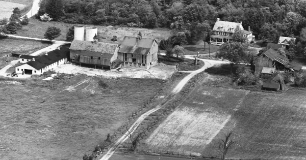 Vintage Aerial photo from 1965 in Burlington County, NJ
